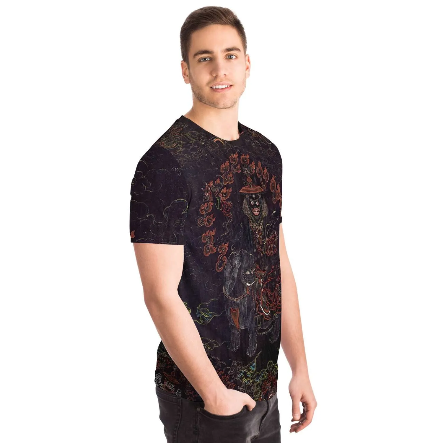 Pehar Gyalpo Tibetan Thangka Vintage Buddhist Vajrayana Graphic Art T-Shirt Tee