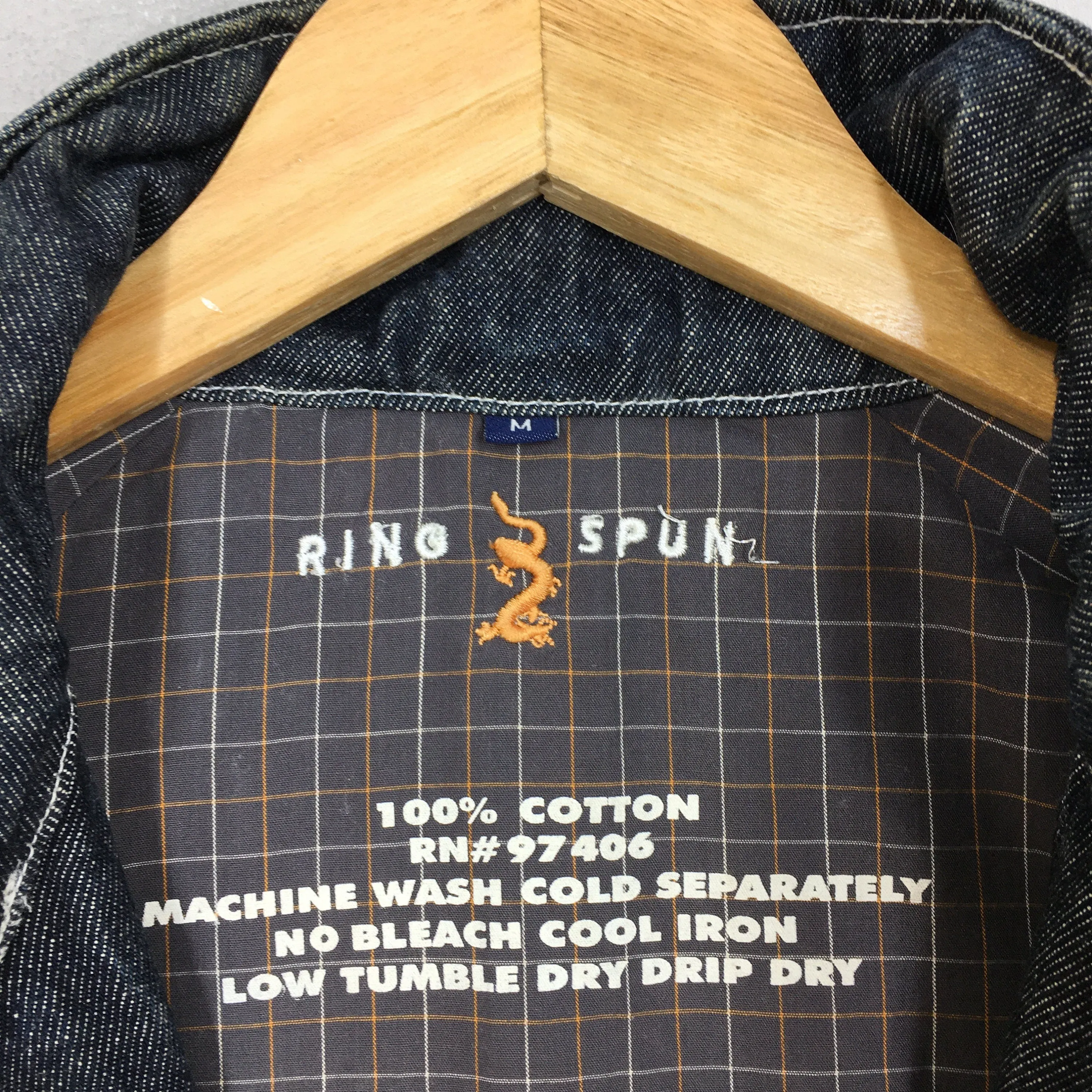 Ringspun Denim Chore Workers Jacket Labour Medium