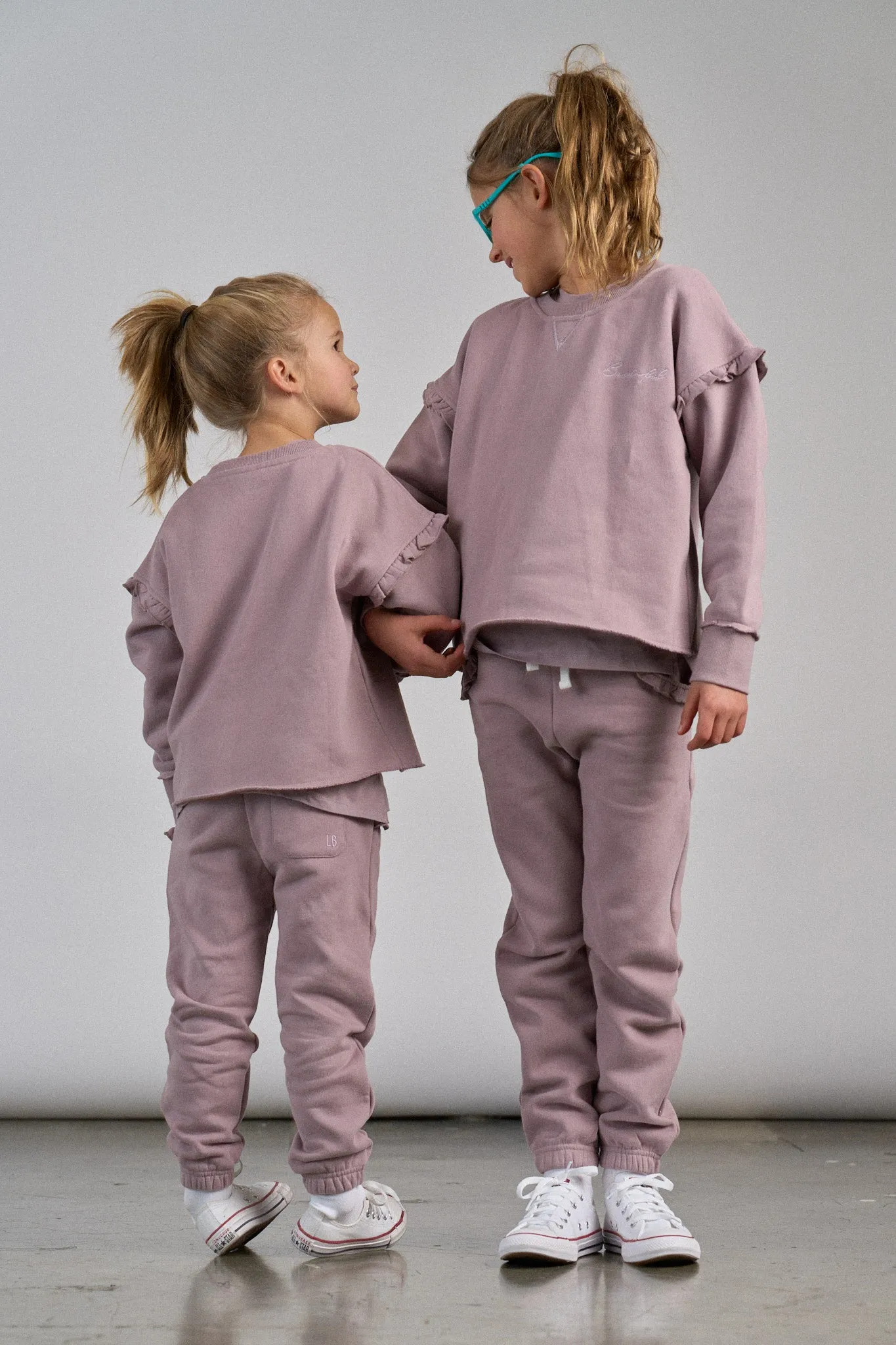 Ruffle Sweatpant - Wisteria