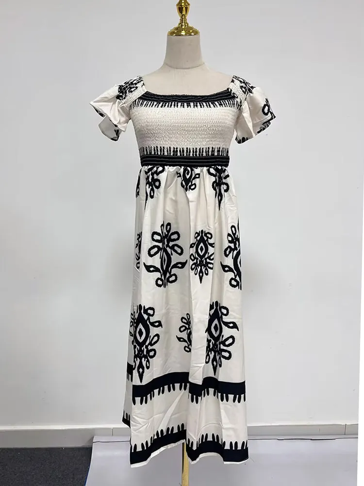 Seville Summer long Midi Dress