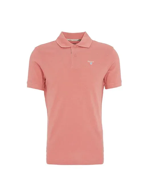Tartan Pique Polo - Pink Clay