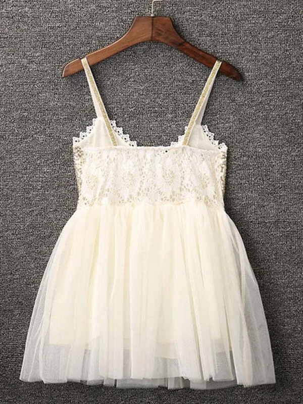 Toddlers Girls Straps Sequins Princess Tutu Party Mini Dress