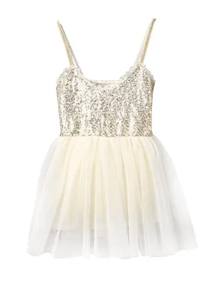 Toddlers Girls Straps Sequins Princess Tutu Party Mini Dress