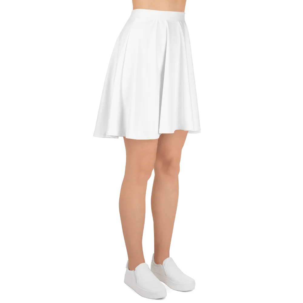 White Skater Skirt
